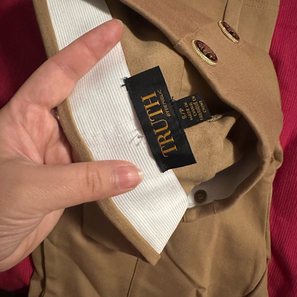 Truth Camel Button-Up Trousers